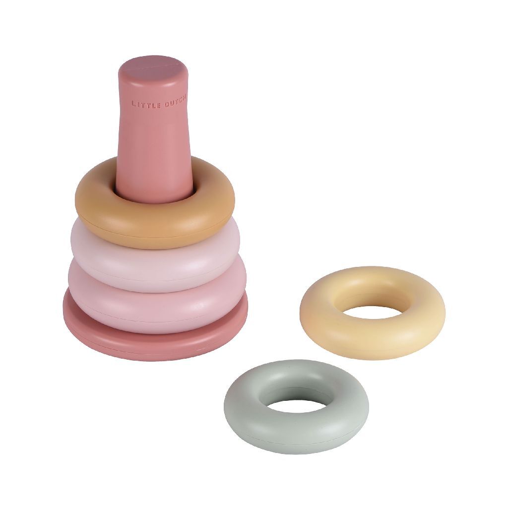 Rubo Toys Little dutch stapelringen roze