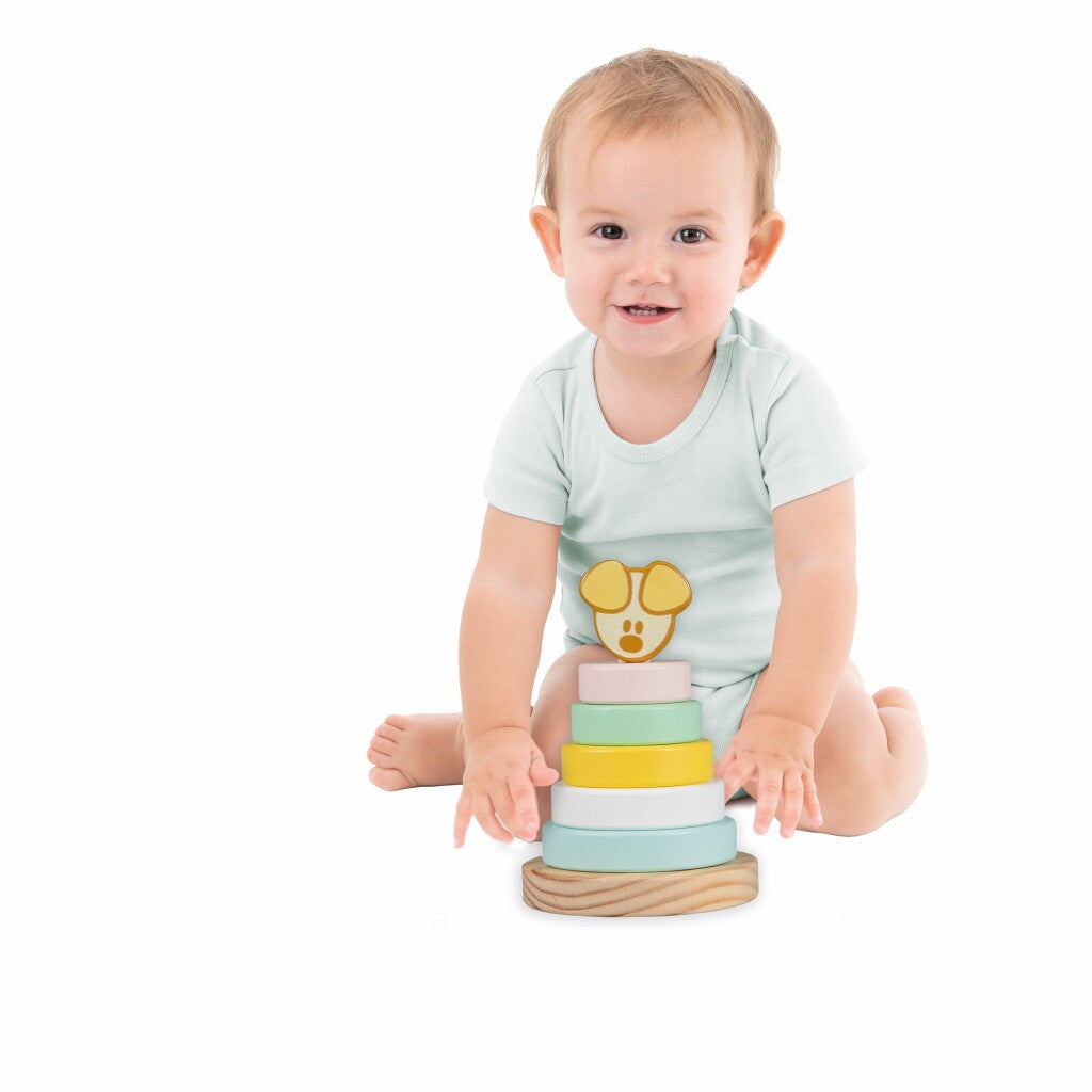 Rubo Toys Woezel en pip pip baby stapeltoren, 7dlg.