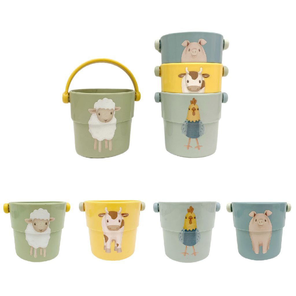 Little Dutch farm badbekers 4 stuks