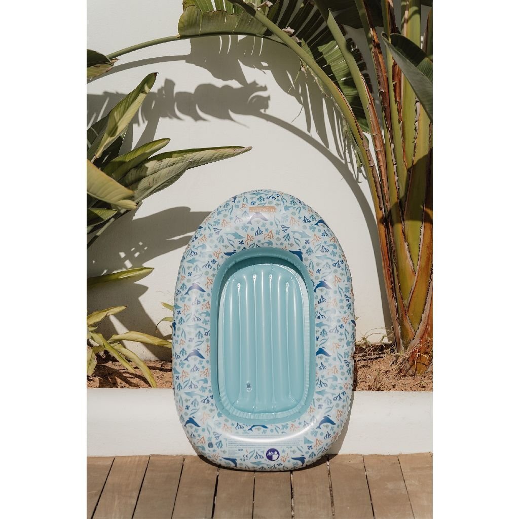 Little Dutch ocean dreams opblaasboot 100x67 cm blauw