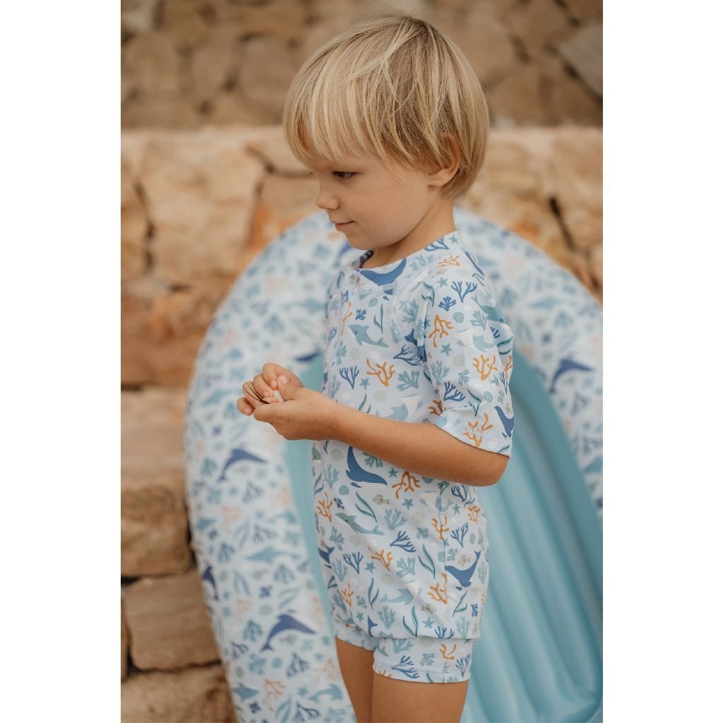 Little Dutch ocean dreams opblaasboot 100x67 cm blauw