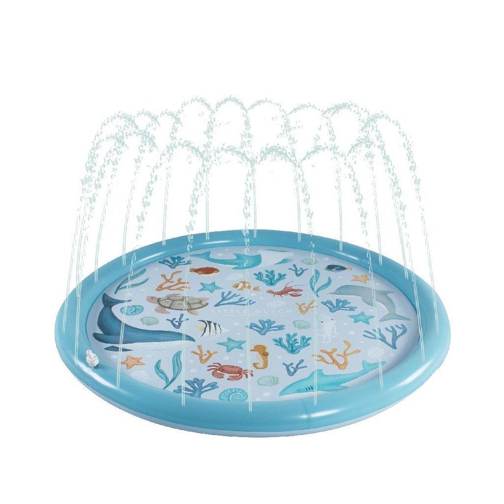 Little Dutch ocean dreams sprinklermat 150 cm blauw