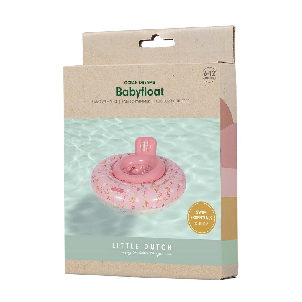 Little Dutch ocean dreams babyfloat 67 cm roze