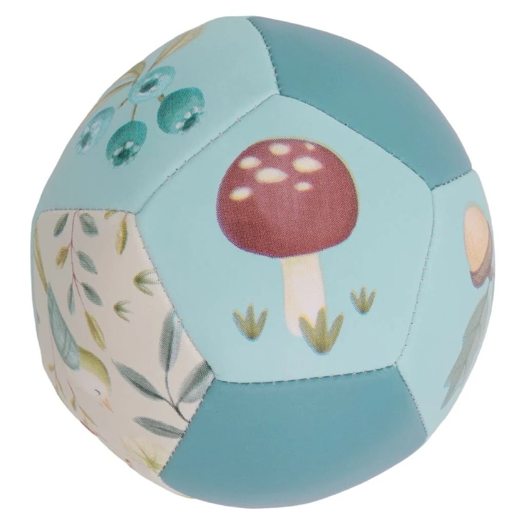 Rubo Toys Little dutch forest friends softbal 10 cm blauw
