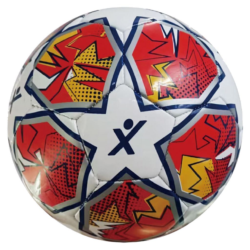 SportX voetbal champion rood geel 330-350gr, 21cm