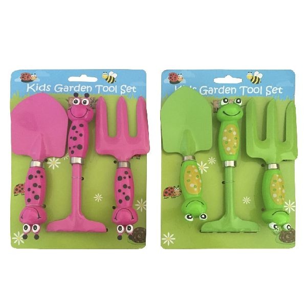 Basic Tuinset kikker of bij 3-delig