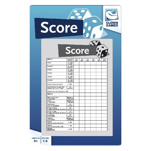 Clown Games clown scoreblok 50 vel