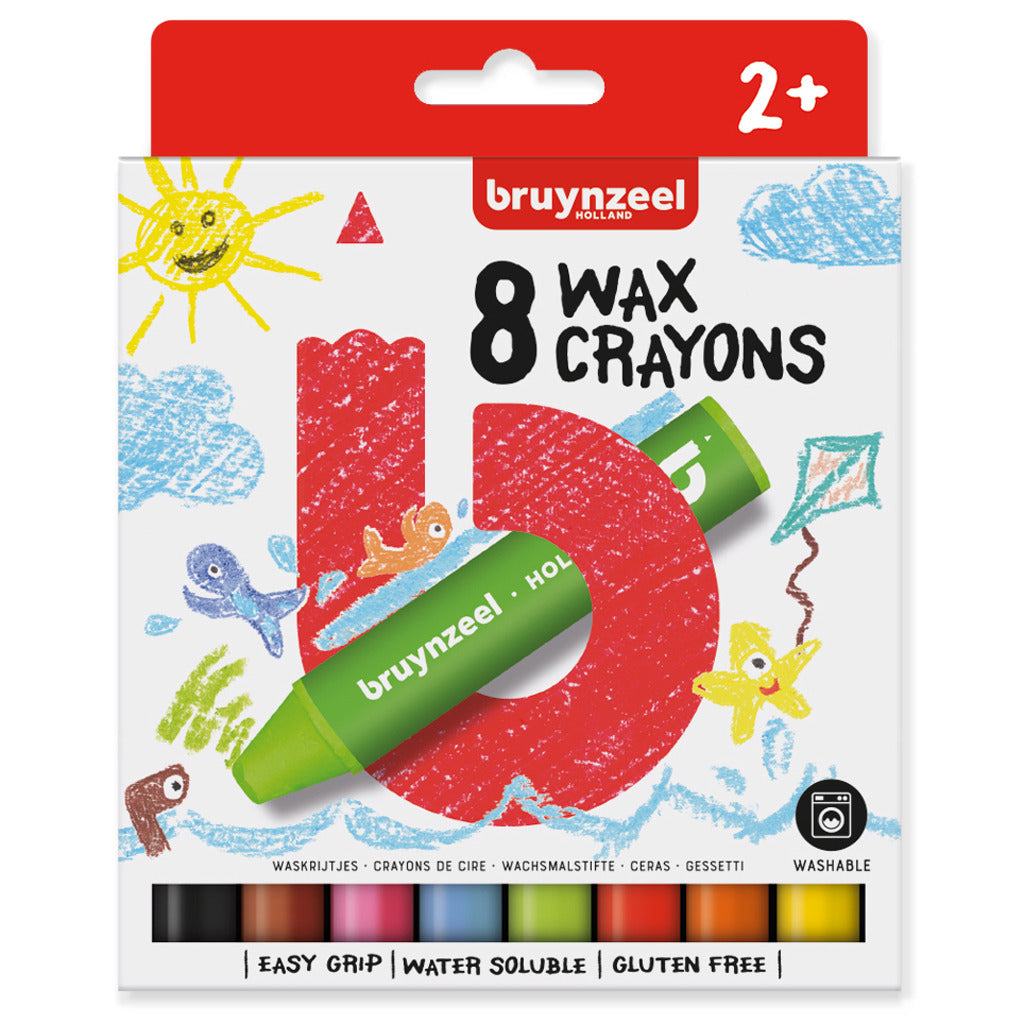 BRUYNZEEL kids waskrijtjes, 8st.