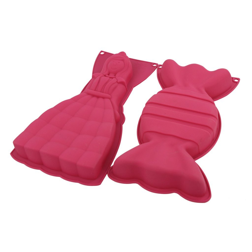 Basic Silicone bakvorm snoep princes 17x3x32 cm roze