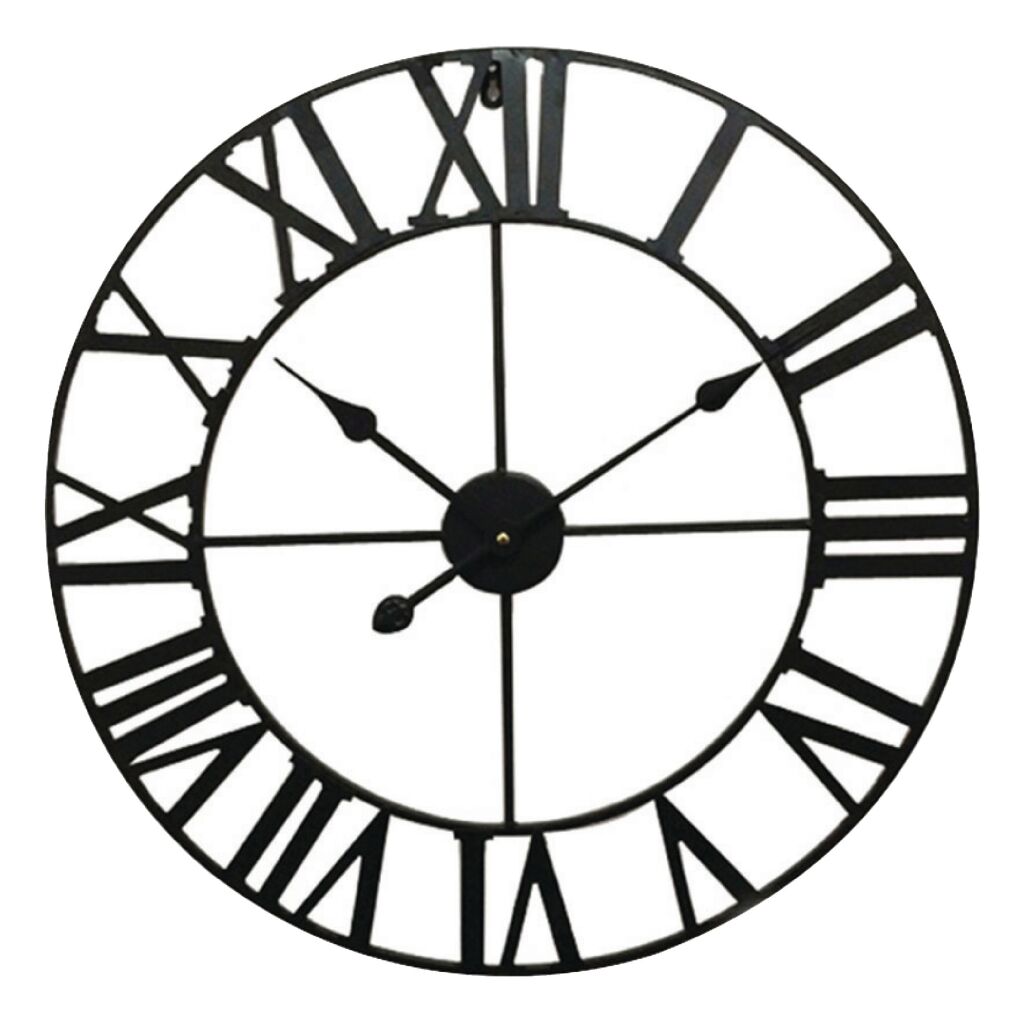 Balance 306874 wandklok 60 cm analoog zwart