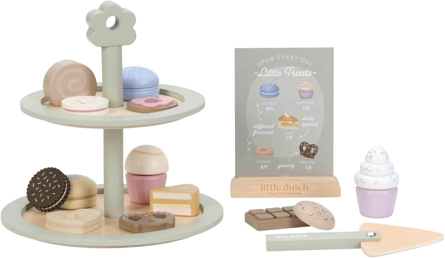 Little Dutch etagère met gebak fsc