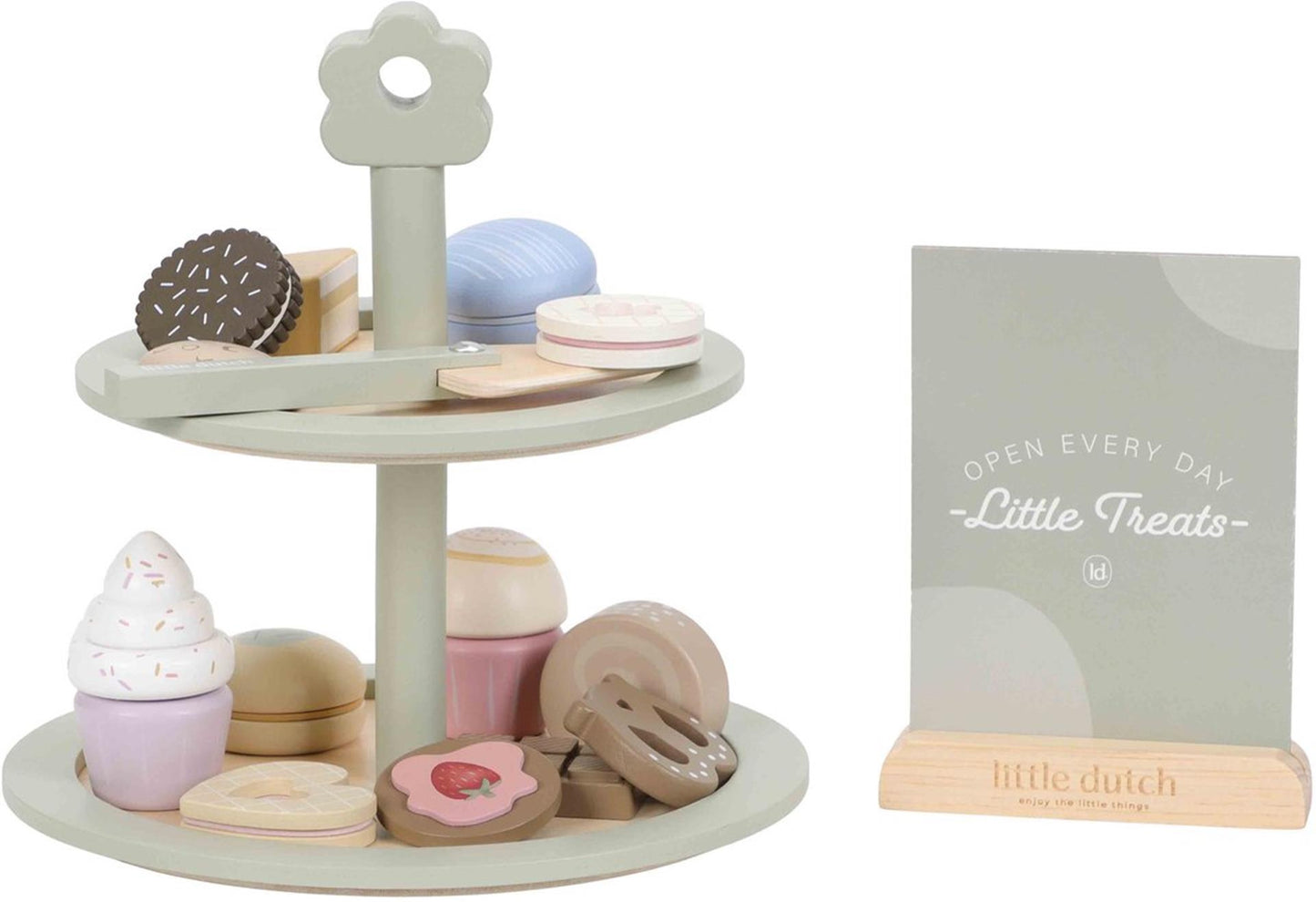Little Dutch etagère met gebak fsc