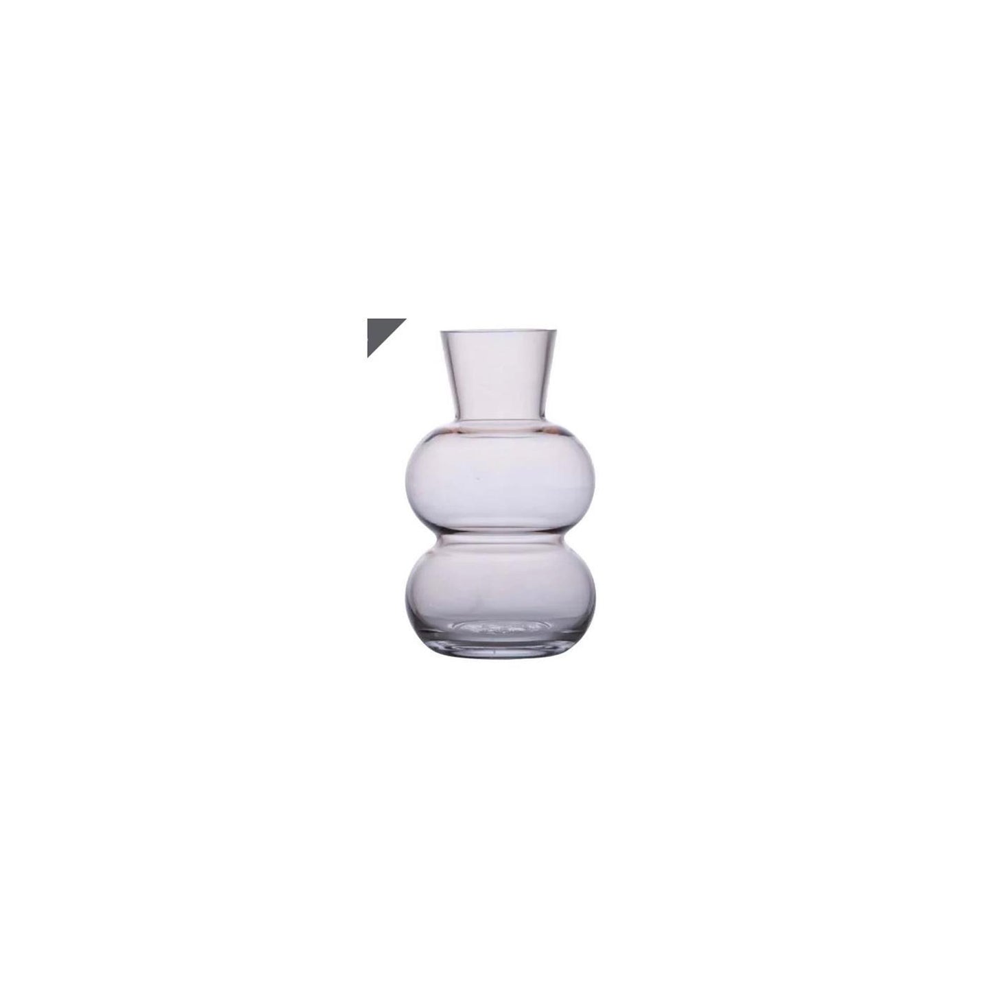 B-Living Vaas glas amalia ø12x20cm beige