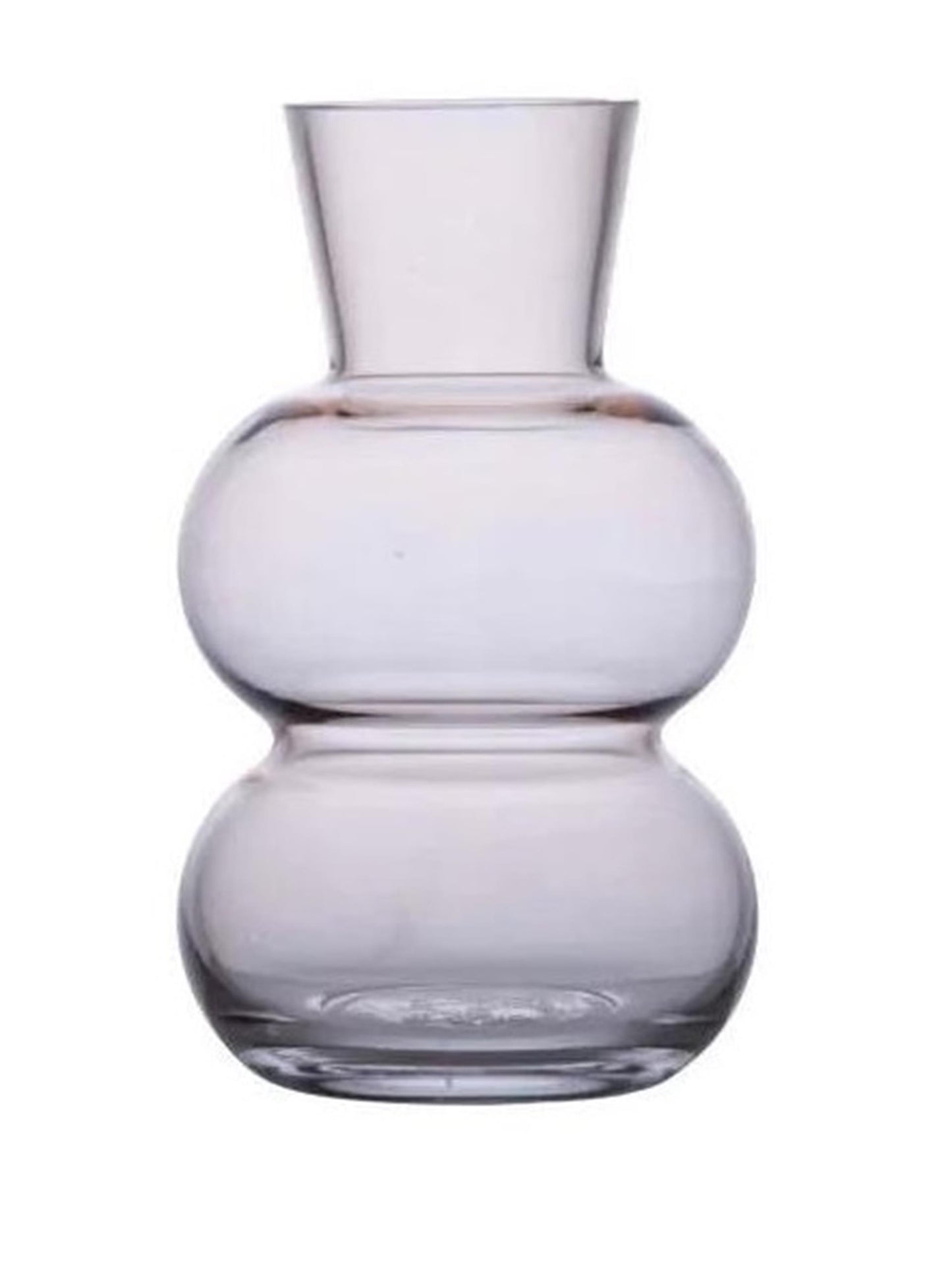 B-Living Vaas glas amalia ø12x20cm beige