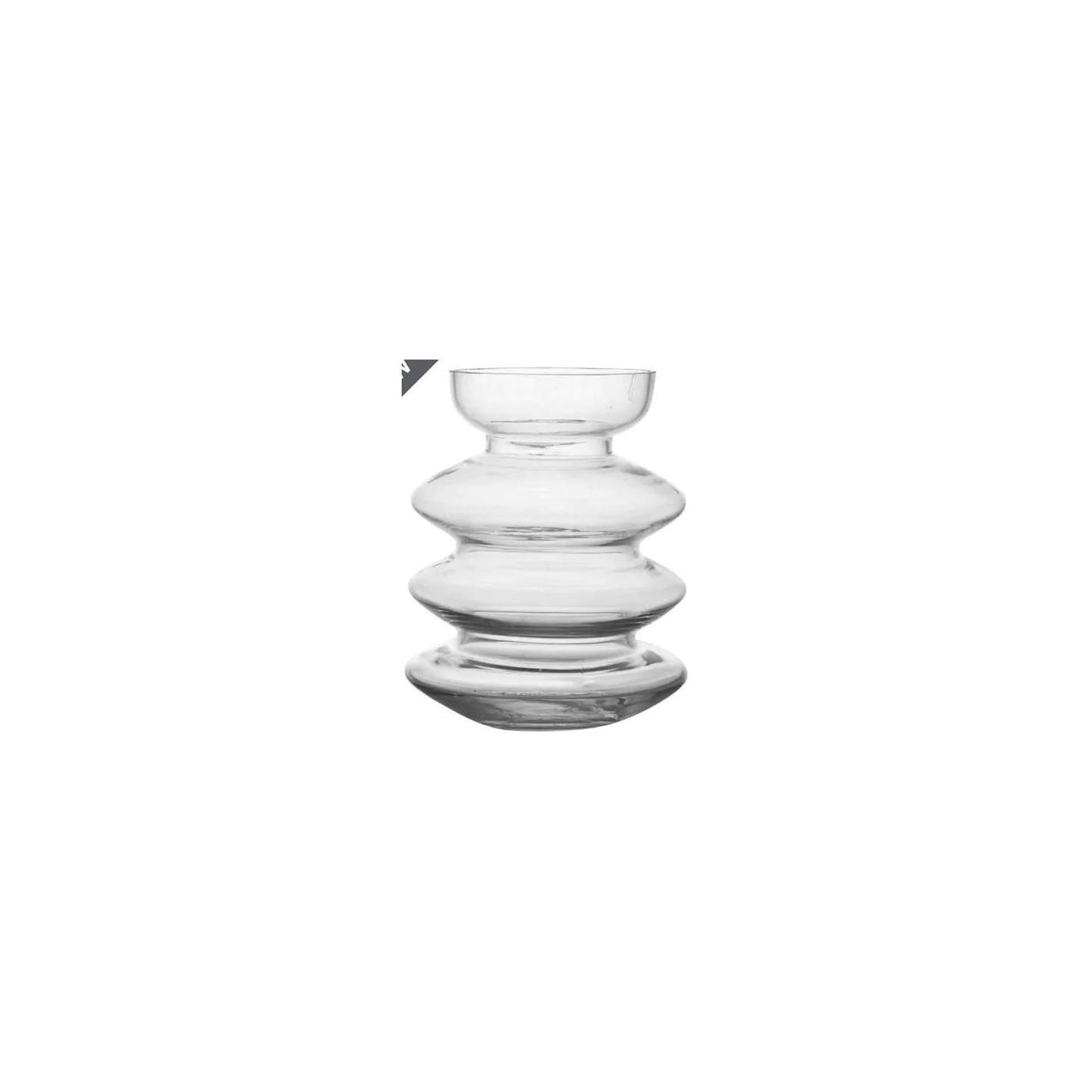 B-Living Vaas glas aline ø15,7xh25,3cm helder