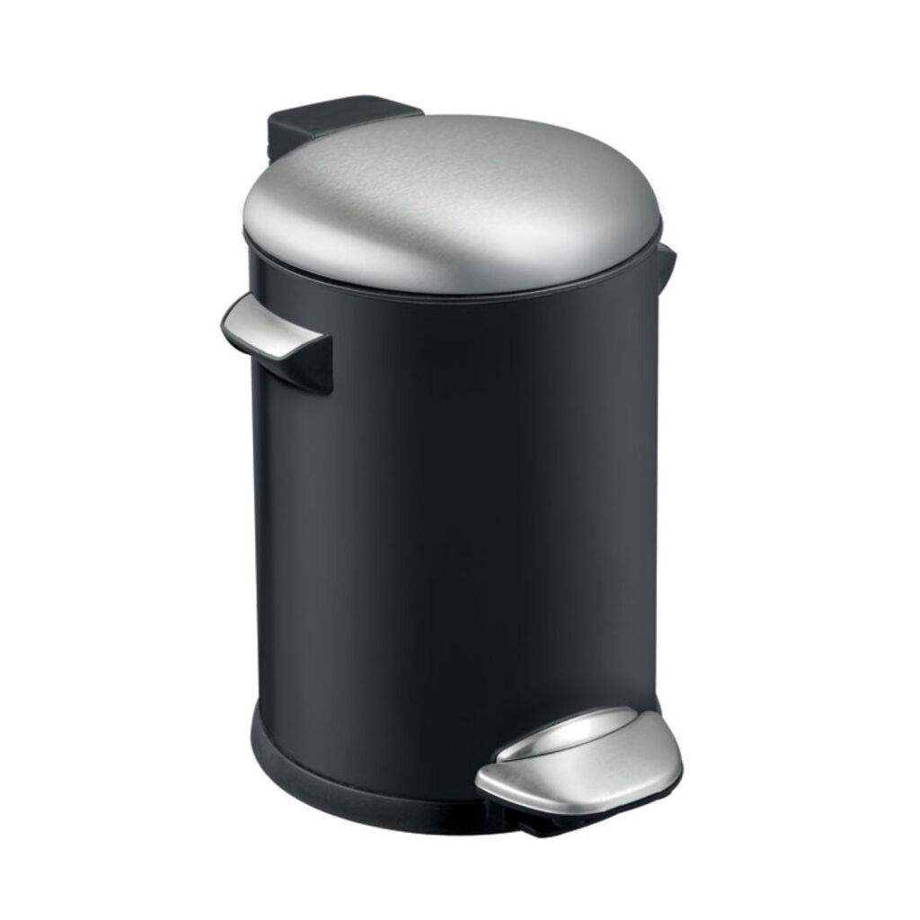 EKO Vepa bins belle deluxe pedaalemmer 3l zwart zilver