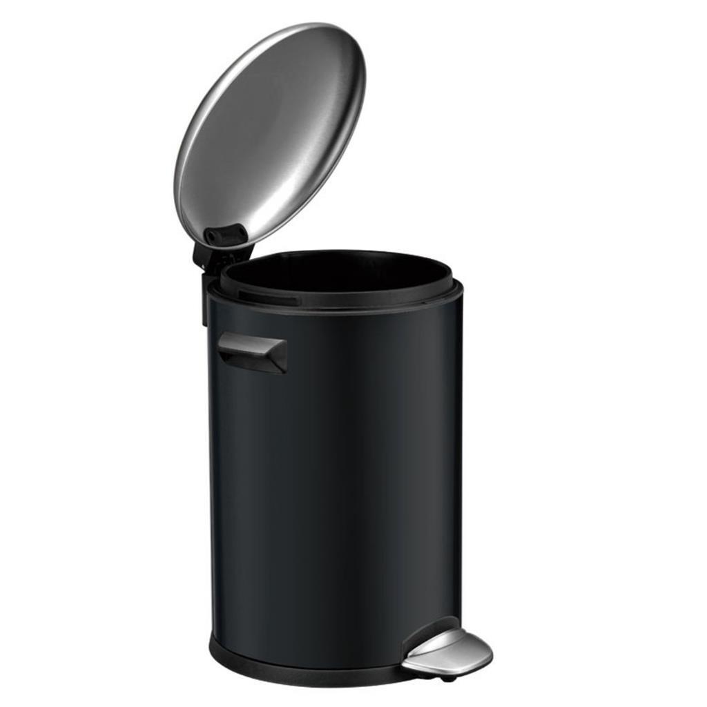 EKO Vepa bins belle deluxe pedaalemmer 3l zwart zilver