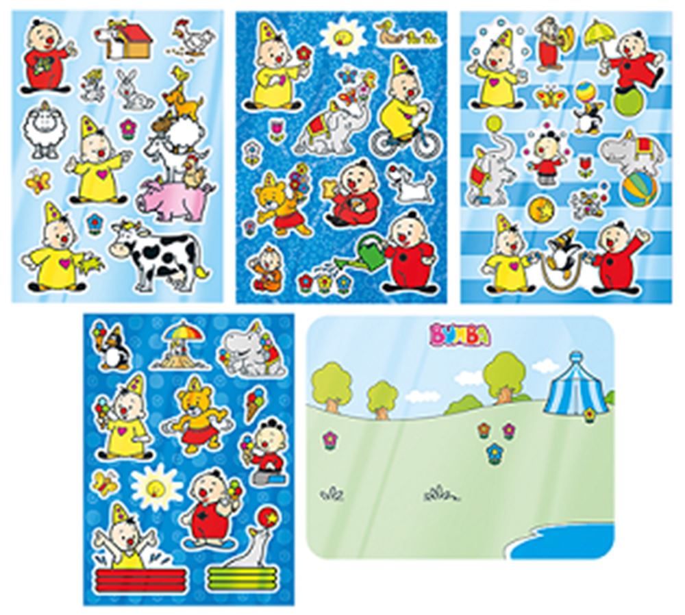Totum Dsp bumba 50 herbruikbare raamstickers.