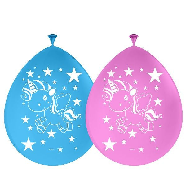 Folat BV Folat ballonnen unicorn 8 stuks