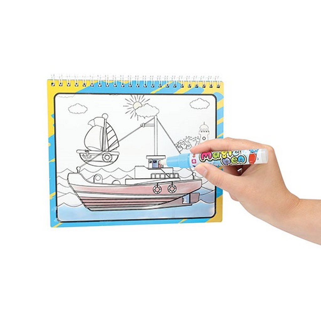 Toi-Toys Creativity kleuren met water voertuig met stift