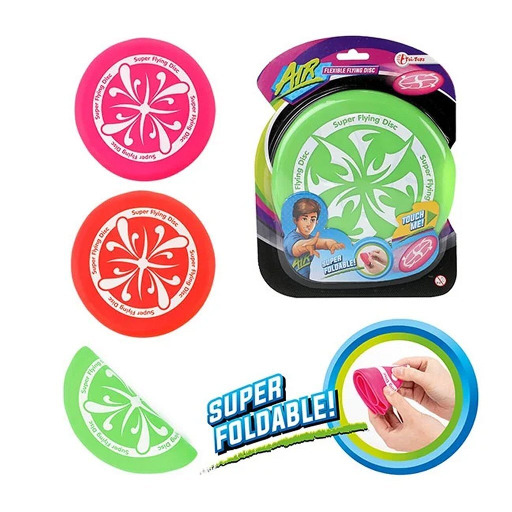 Air superflexibele rubberen frisbee 17 cm verschillende uitvoeringen