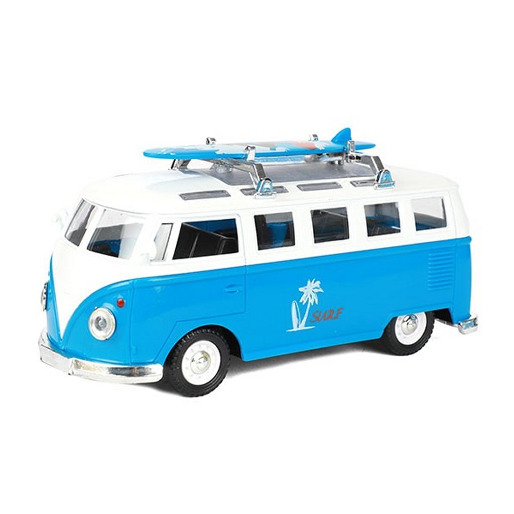 Metal vw bus + licht en geluid assorti
