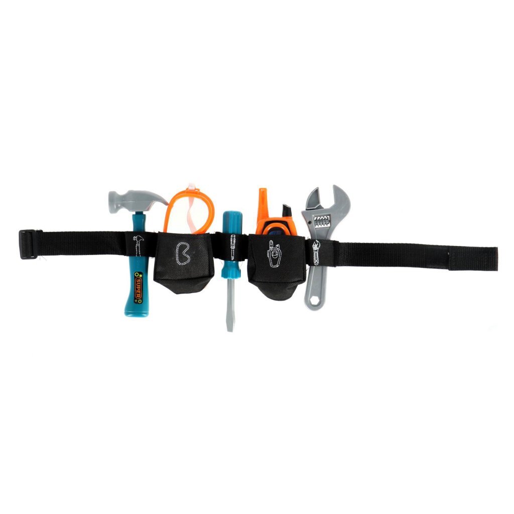 Toi-Toys Power tools gereedschapset in riem 6-delig