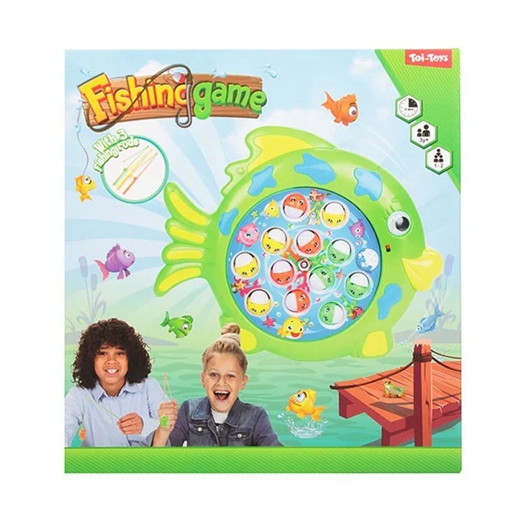 Toi-Toys Visspel draaischijf vang de vis met geluid