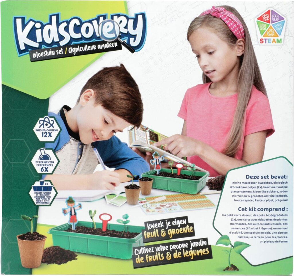 Merkloos Sans Marque Kidscovery experiment moestuin set l