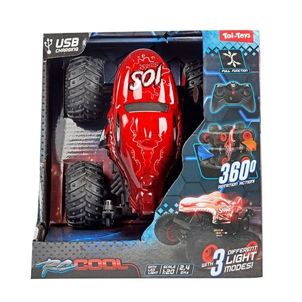 Toi-Toys rc-cool monstertruck 1:20 + licht assorti