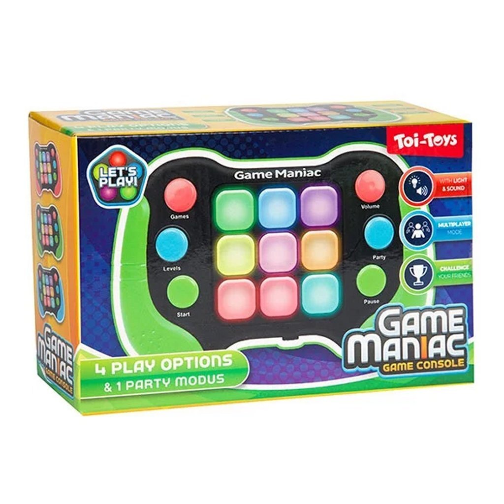 Elektronische Spel Game Maniac Toi-toys 4in1 game maniac + licht en geluid assorti