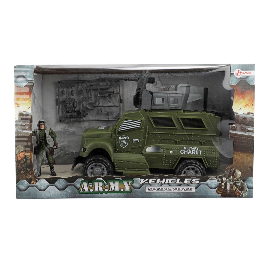 Toi-Toys Toi toys alfafox militair voertuig met accessoires