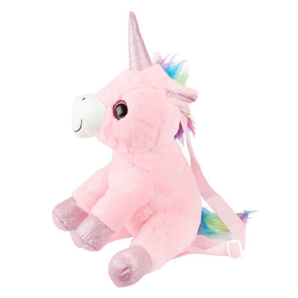 Toi-Toys eenhoorn knuffel rugzak 30 cm