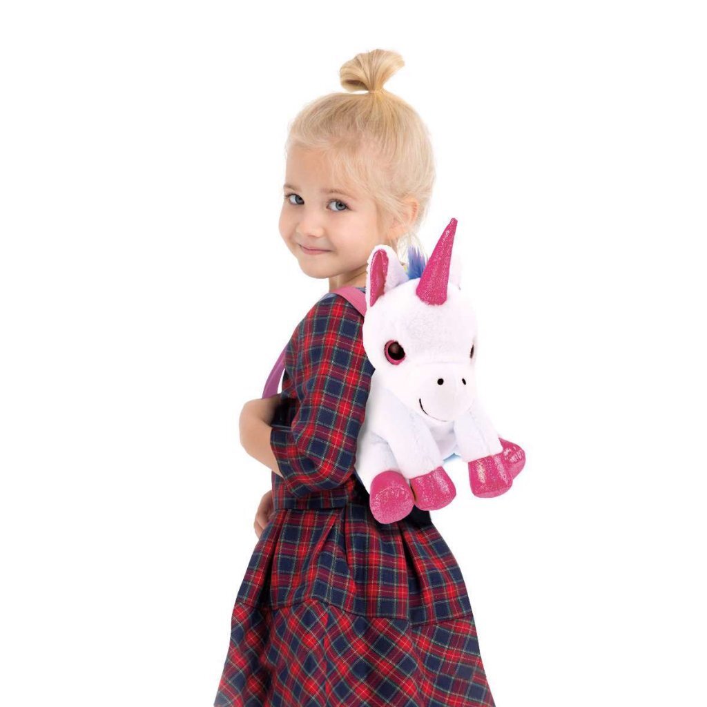 Toi-Toys eenhoorn knuffel rugzak 30 cm