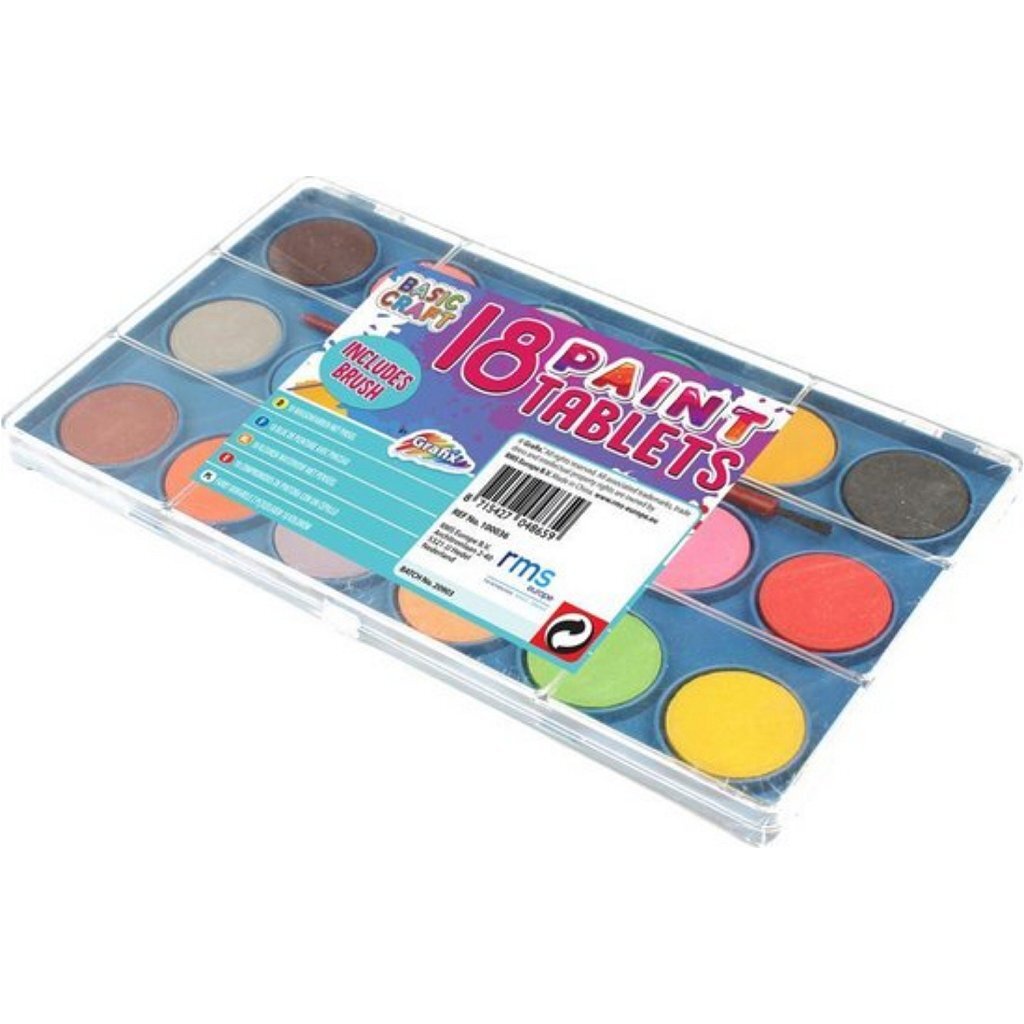 Grafix waterverftablet 18 kleuren