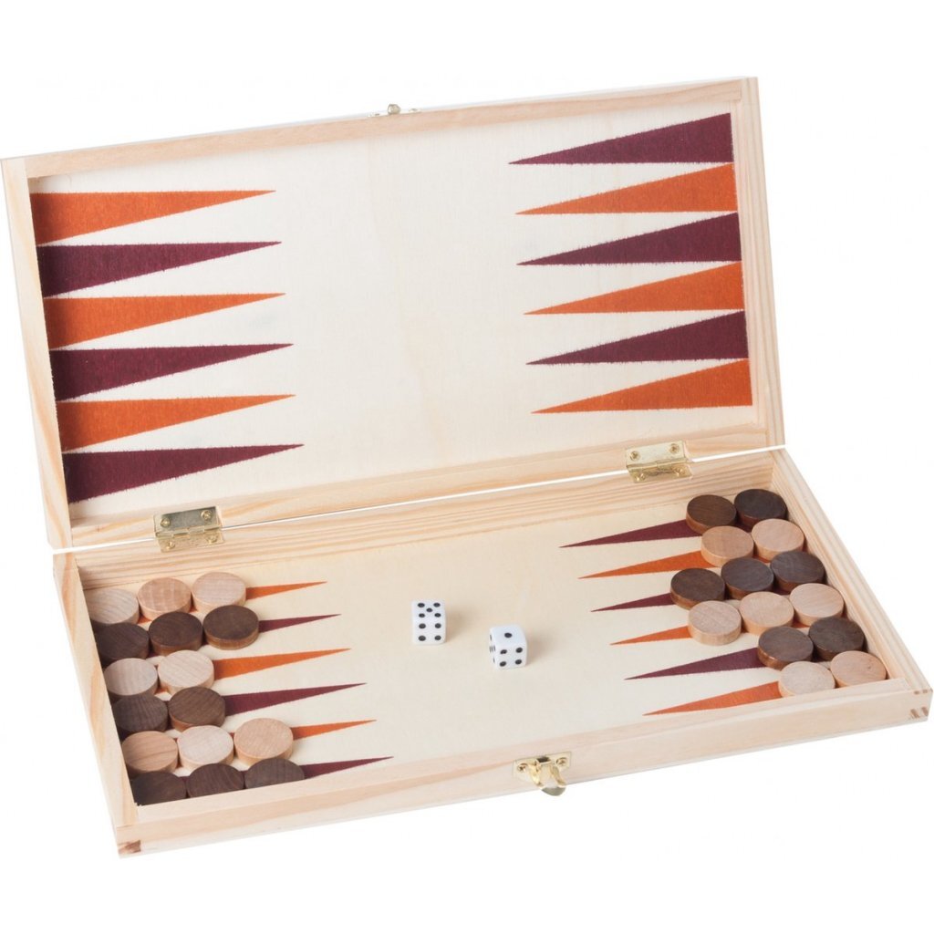 Engelhart Longfield schaak en backgammon houten cassette 30x16x4 cm