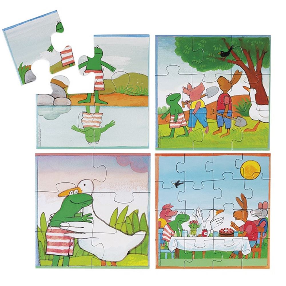 Bambolino Kikker puzzel 4 in 1. 3+