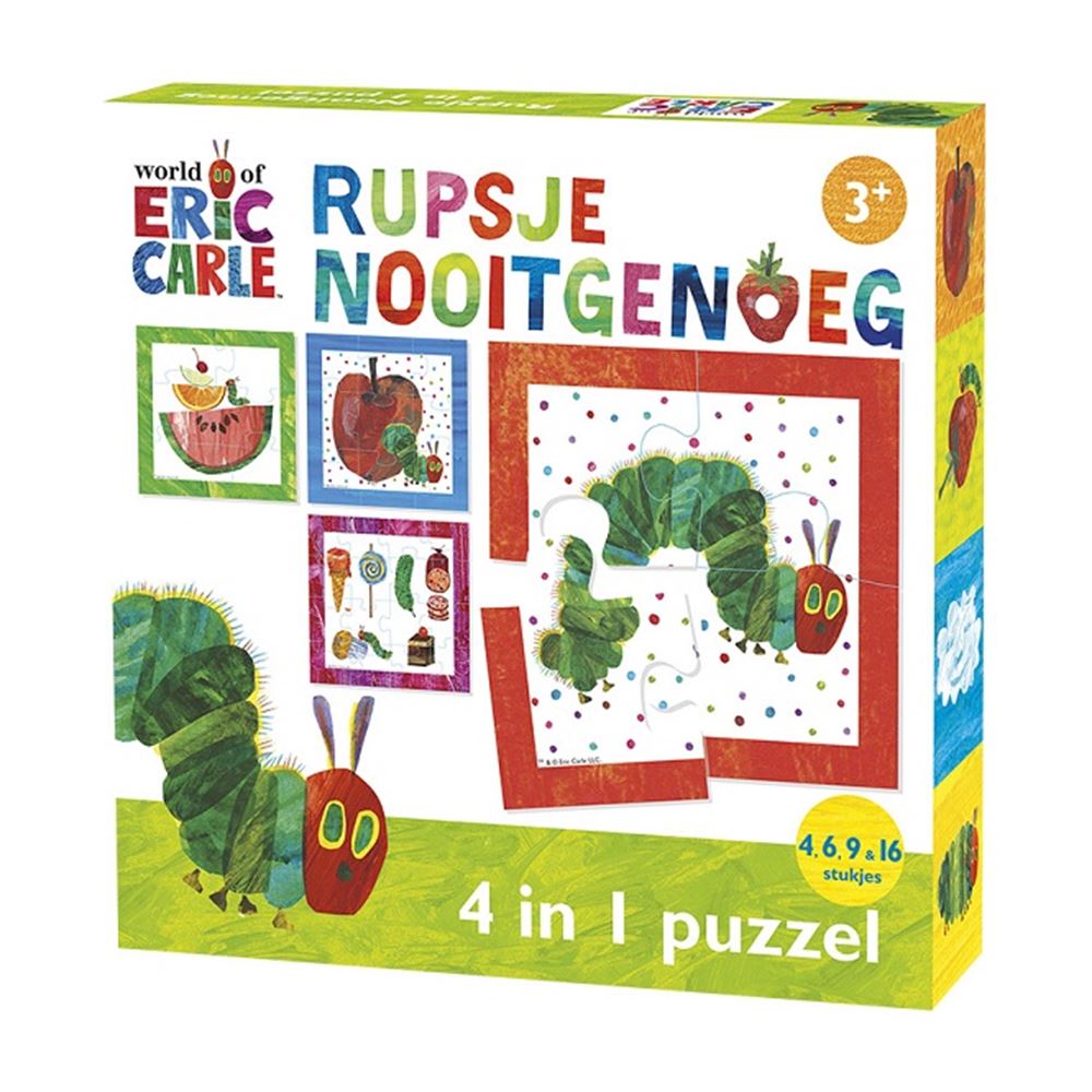 Bambolino Toys Rupsje nooitgenoeg puzzel, 4in1