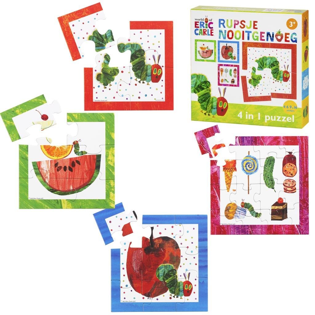 Bambolino Toys Rupsje nooitgenoeg puzzel, 4in1