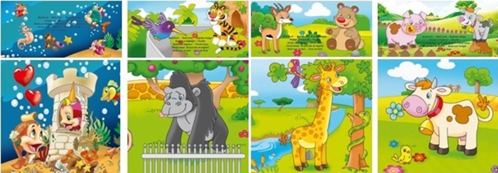 Boek Specials Nederland BV Badboekjes 4 designs, zonder tekst. 8 as