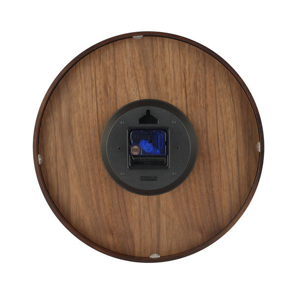 NeXtime ne-3096br wandklok dia. 35 cm, hout, bruin, 'wood wood medium'