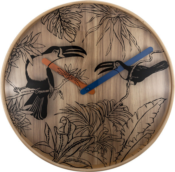 NeXtime ne-3230 wandklok tropica ø40 hout