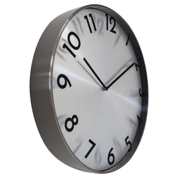 NeXtime ne-3289gs metalen wandklok - 40cm -stille klok - metaal - reflection