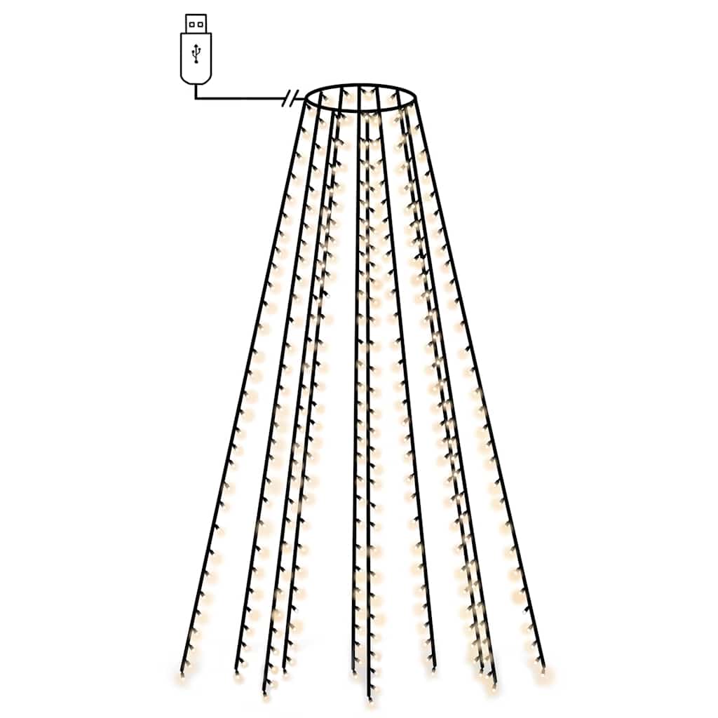 VidaXL Kerstboomverlichting met 150 led's net 150 cm