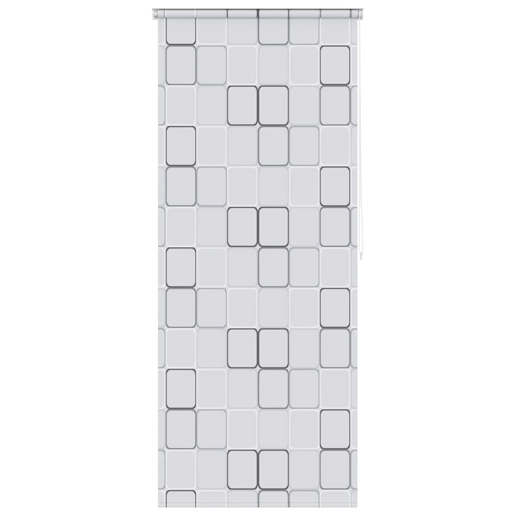 VidaXL Rolgordijn voor douche 80x240 cm vierkant