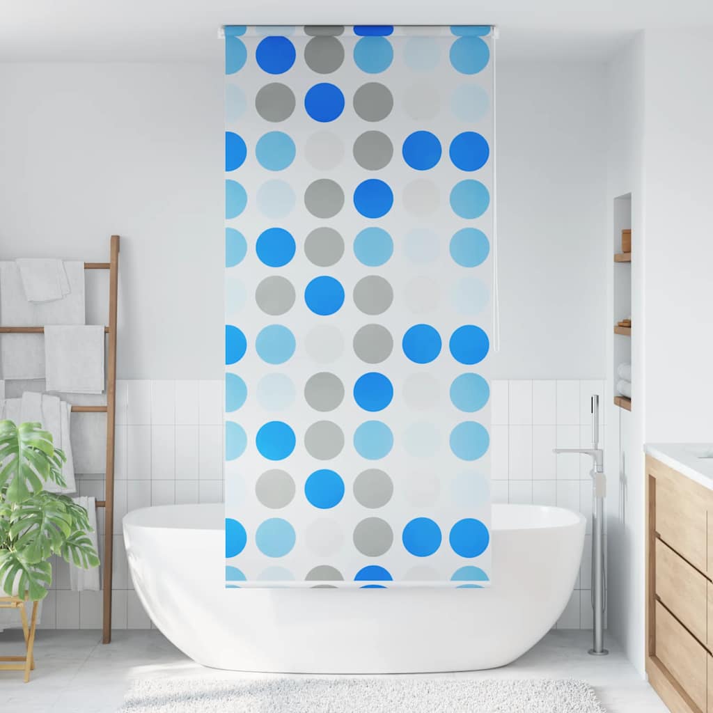 VidaXL Rolgordijn voor douche 80x240 cm cirkel