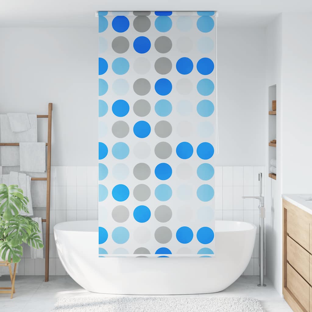 VidaXL Rolgordijn voor douche 120x240 cm cirkel