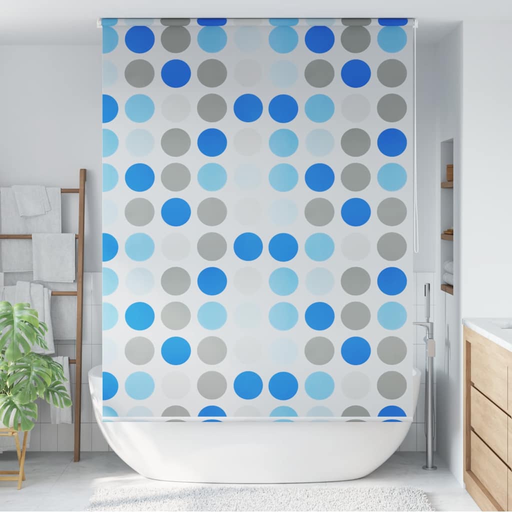 VidaXL Rolgordijn voor douche cirkel 160x240 cm