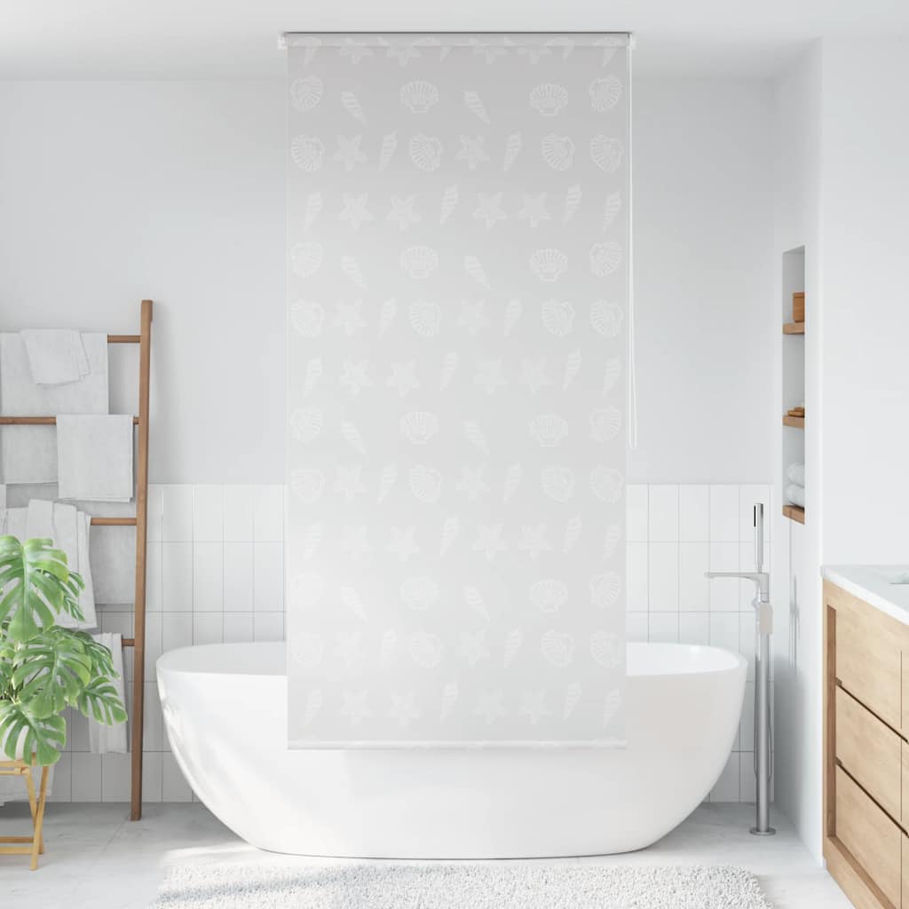 VidaXL Rolgordijn voor douche 100x240 cm zeester