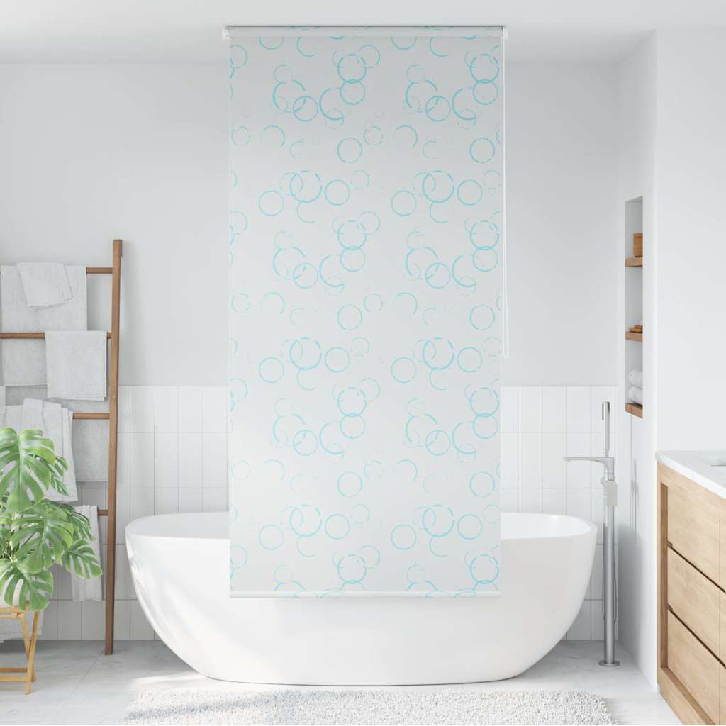 VidaXL Rolgordijn voor douche 80x240 cm bubbel